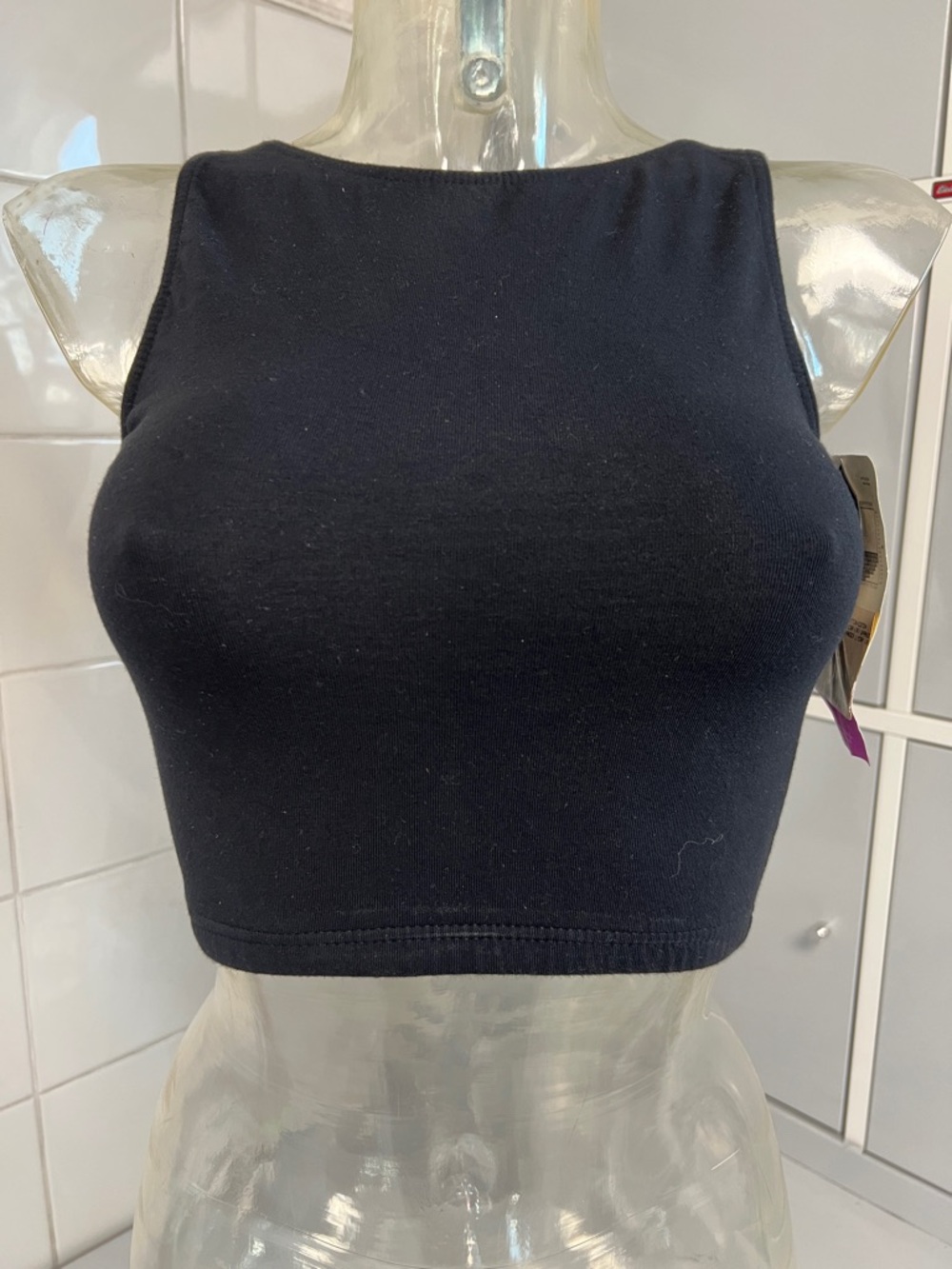 Mondor Fitted Shell Crop Tank Top XS NWT Skate & Dance